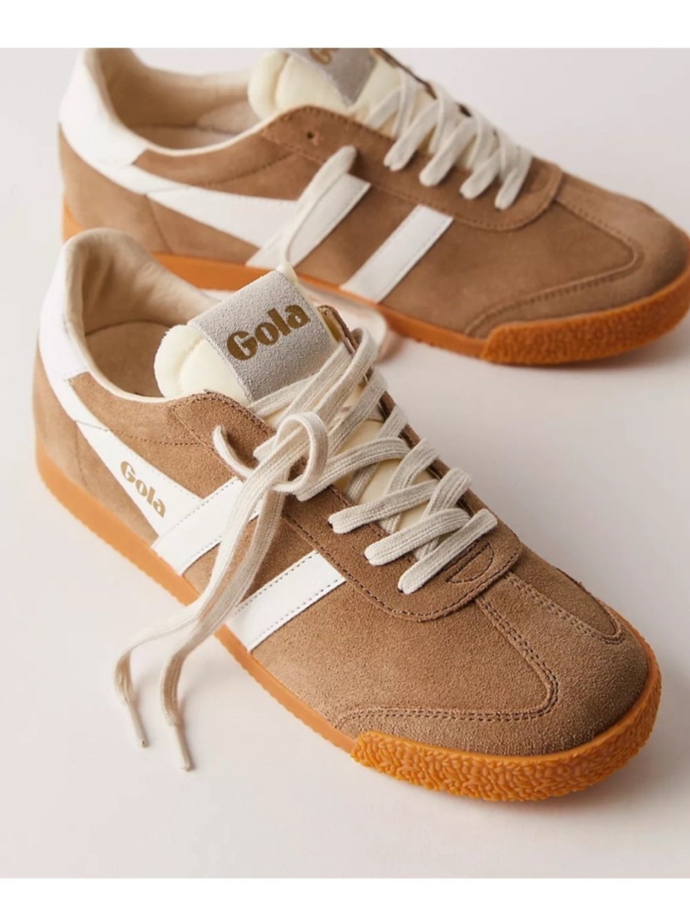Gola Elan Women's Brown and White Sneakers